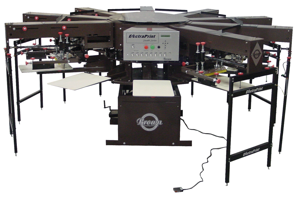 Silk screen equipment by Brown